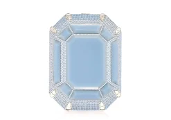 Ring Emerald Cut Blue*Judith Leiber Sale