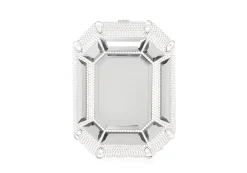 Ring Emerald Cut Silver*Judith Leiber Best
