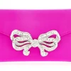 Satin Bow Envelope Fuchsia*Judith Leiber New