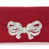 Satin Bow Envelope Red*Judith Leiber Hot