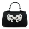 Satin Bow Top Handle Black*Judith Leiber Outlet