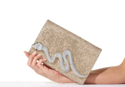 Serpent Crystal Clutch Champagne*Judith Leiber Best