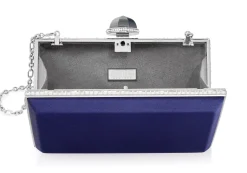 Skylar Satin Navy*Judith Leiber Sale