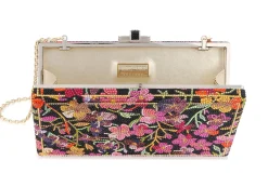 Sleek Rectangle Blazing Flowers*Judith Leiber Outlet