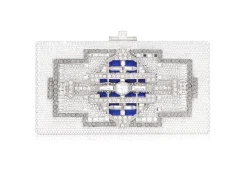 Sleek Rectangle Lillian Silver*Judith Leiber Hot