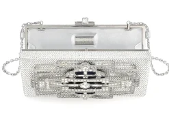 Sleek Rectangle Lillian Silver*Judith Leiber Hot