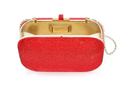 Slide Lock Crimson*Judith Leiber Hot