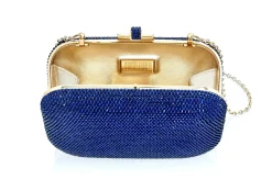 Slide Lock Navy*Judith Leiber Best