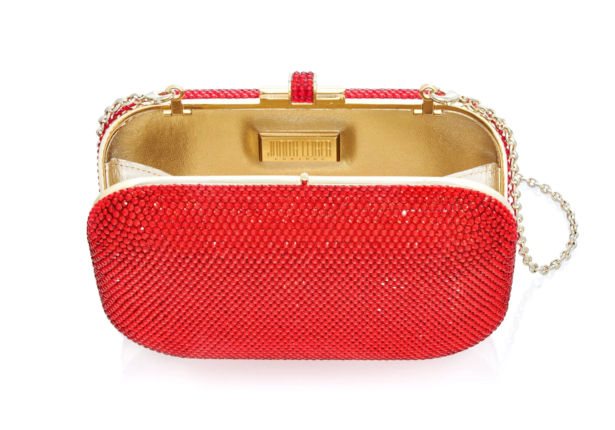 Slide Lock Red*Judith Leiber Outlet