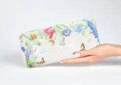 Slim Rectangle Wildflowers*Judith Leiber Clearance