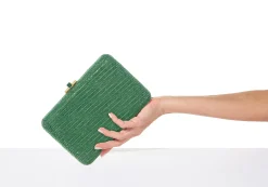 Slim Slide Green Designer Bag*Judith Leiber Online
