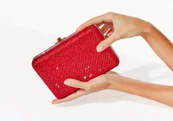 Slim Slide Red*Judith Leiber Hot
