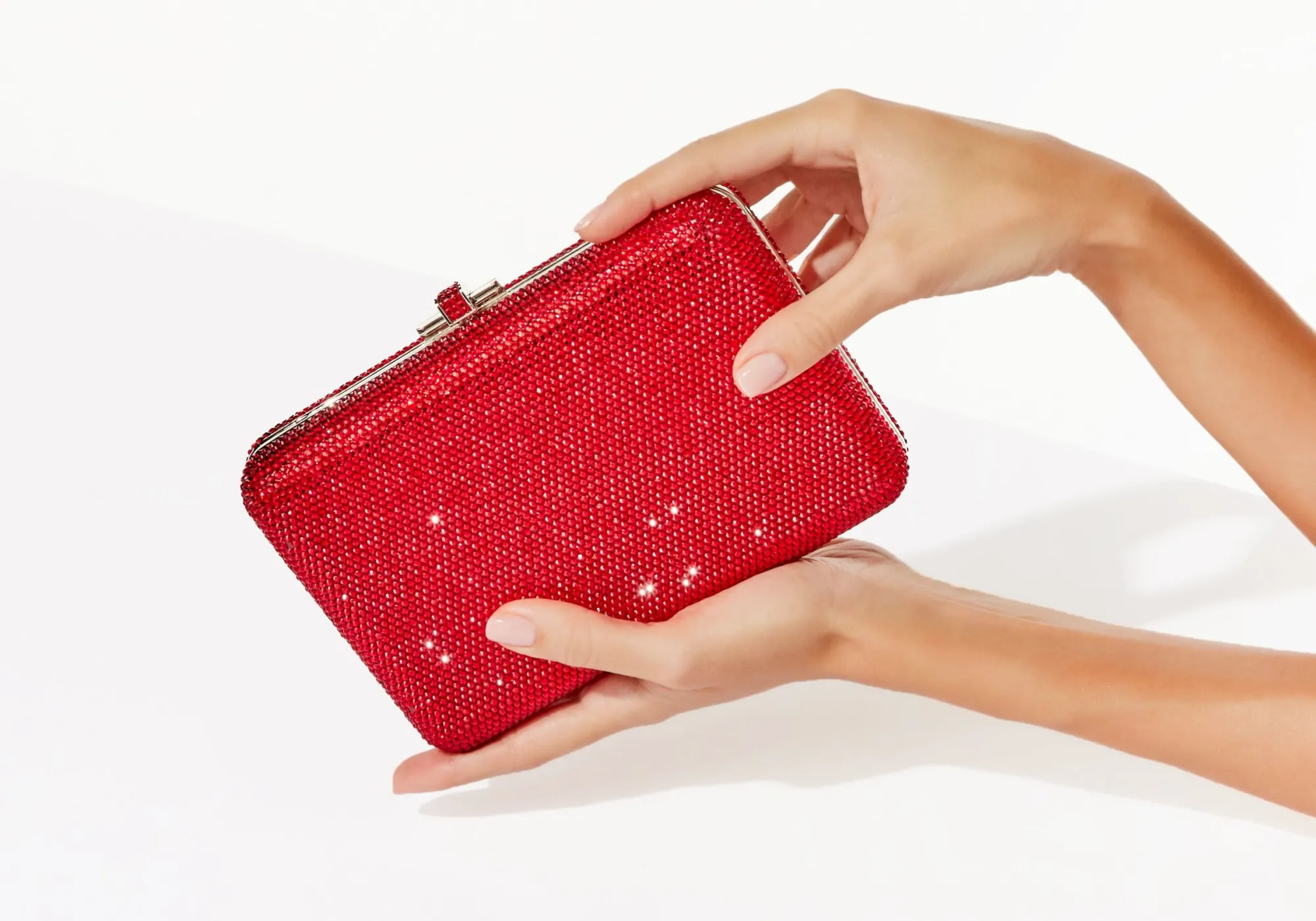 Slim Slide Red*Judith Leiber Hot
