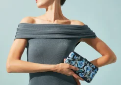 Smooth Rectangle Bluebelle*Judith Leiber New