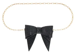 Soft Bow Belt Black*Judith Leiber Outlet