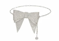 Soft Bow Belt Silver*Judith Leiber Best
