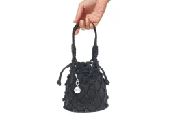 Sparkle Net Pouch Black*Judith Leiber Fashion
