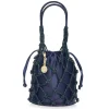 Sparkle Net Pouch Navy*Judith Leiber Hot