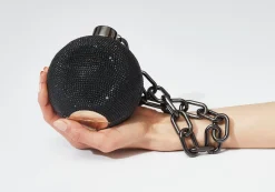 Sphere Ball and Chain Black*Judith Leiber Outlet