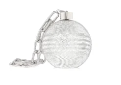 Sphere Ball and Chain Silver*Judith Leiber Discount