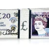 Stack of Cash 20 Pound Note*Judith Leiber Best