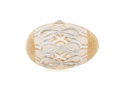 60th Anniversary Celebration Egg Corset Golden (Limited Edition 1990's)*Judith Leiber Hot