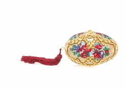 60th Anniversary Celebration Egg Filigree Savonnerie (Limited Edition 1970's)*Judith Leiber Best