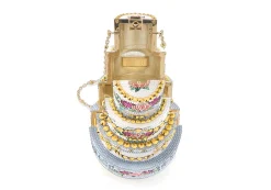 Tiered Cake Tie The Knot*Judith Leiber Fashion