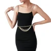 Triple Chain Belt Champagne*Judith Leiber Fashion