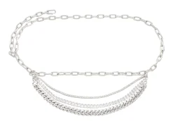 Triple Chain Belt Silver*Judith Leiber Outlet
