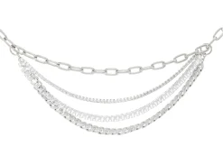 Triple Chain Belt Silver*Judith Leiber Outlet